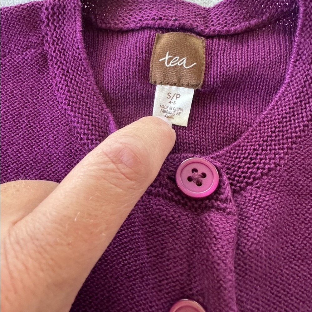 Tea Collection Ruffle Cardigan - Picture 4 of 4